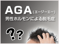 AGA、男性ホルモンによる脱毛症