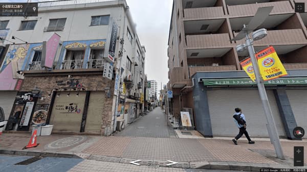 小岩駅北口通りの路地